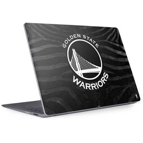NBA Golden State Warriors Black Animal Print Surface Laptop 2 Skin